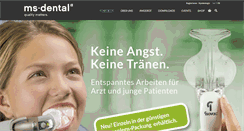 Desktop Screenshot of msdental.ch