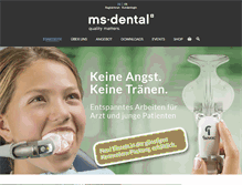 Tablet Screenshot of msdental.ch